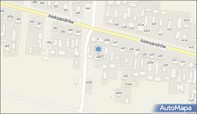 Aleksandrów, Aleksandrów, 442, mapa Aleksandrów