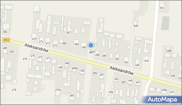 Aleksandrów, Aleksandrów, 460, mapa Aleksandrów