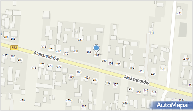 Aleksandrów, Aleksandrów, 463, mapa Aleksandrów