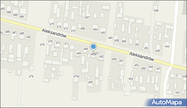 Aleksandrów, Aleksandrów, 465a, mapa Aleksandrów