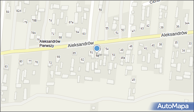 Aleksandrów, Aleksandrów, 58, mapa Aleksandrów