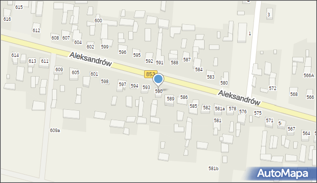 Aleksandrów, Aleksandrów, 590, mapa Aleksandrów