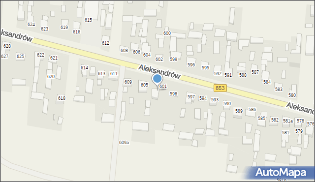 Aleksandrów, Aleksandrów, 603A, mapa Aleksandrów