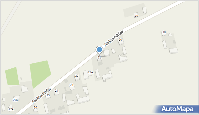 Aleksandrów, Aleksandrów, 21, mapa Aleksandrów