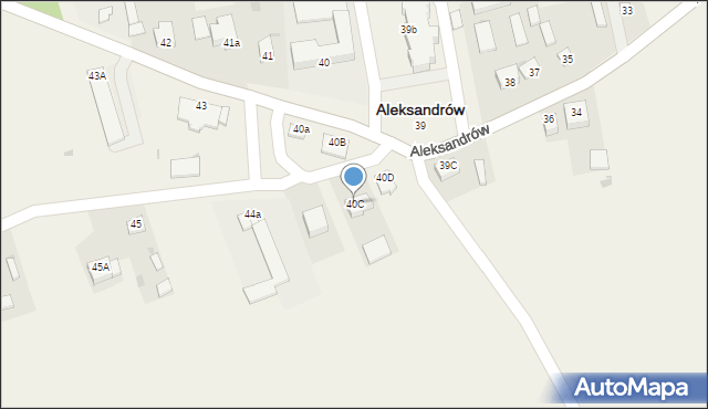 Aleksandrów, Aleksandrów, 40C, mapa Aleksandrów