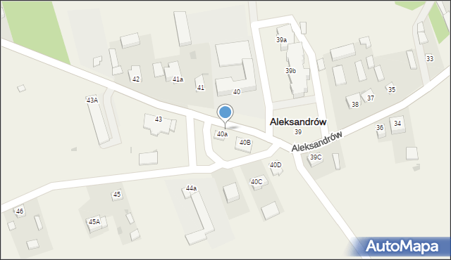 Aleksandrów, Aleksandrów, 43b, mapa Aleksandrów