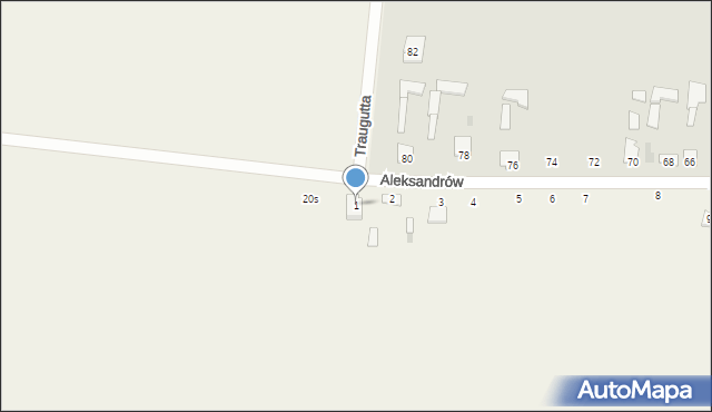 Aleksandrów, Aleksandrów, 1, mapa Aleksandrów