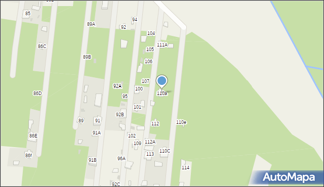 Aleksandrów, Aleksandrów, 110a, mapa Aleksandrów