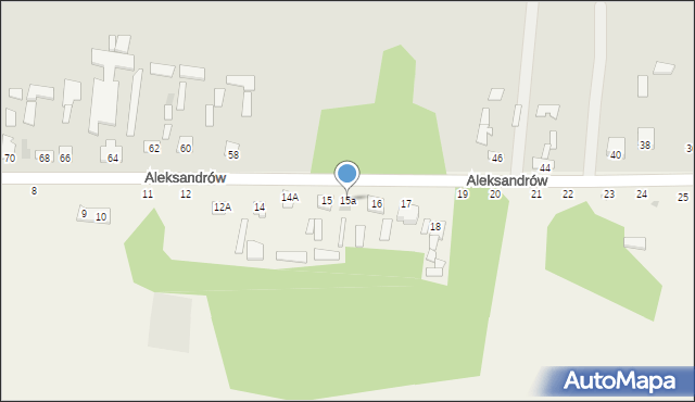 Aleksandrów, Aleksandrów, 15a, mapa Aleksandrów