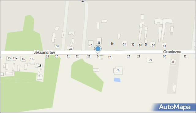 Aleksandrów, Aleksandrów, 24, mapa Aleksandrów