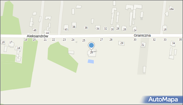 Aleksandrów, Aleksandrów, 26, mapa Aleksandrów