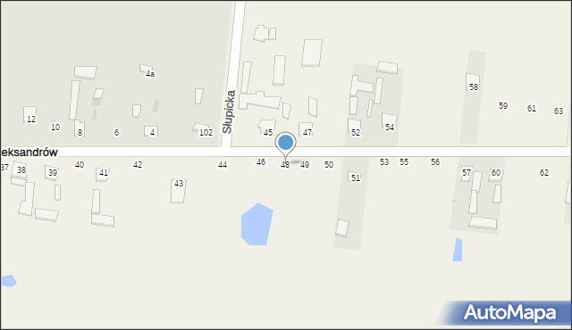 Aleksandrów, Aleksandrów, 48, mapa Aleksandrów