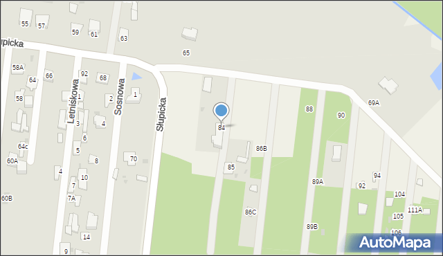 Aleksandrów, Aleksandrów, 84, mapa Aleksandrów