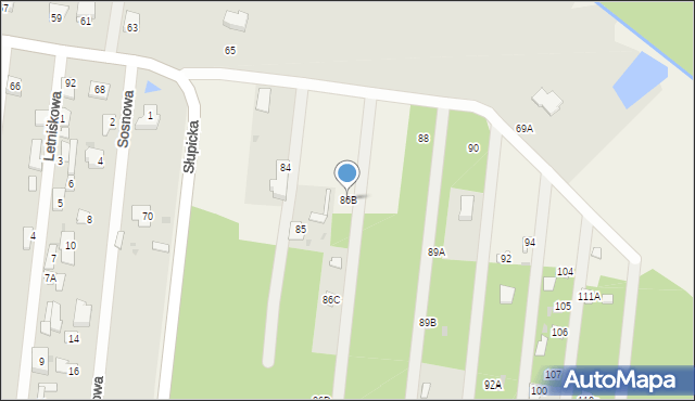 Aleksandrów, Aleksandrów, 86B, mapa Aleksandrów