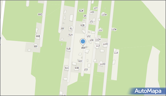 Aleksandrów, Aleksandrów, 96A, mapa Aleksandrów