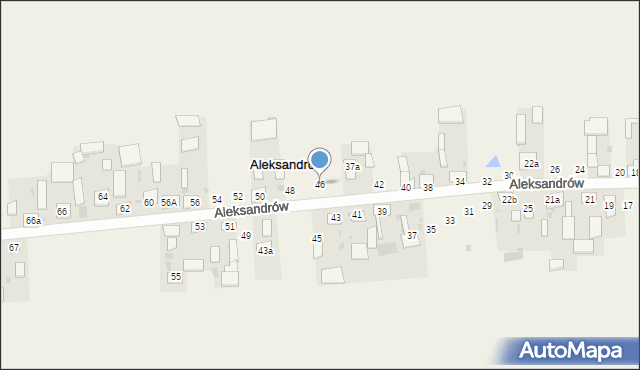 Aleksandrów, Aleksandrów, 46, mapa Aleksandrów