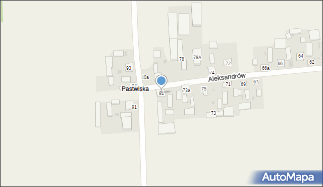 Aleksandrów, Aleksandrów, 81, mapa Aleksandrów