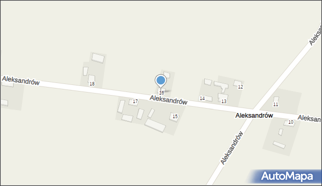 Aleksandrów, Aleksandrów, 16, mapa Aleksandrów