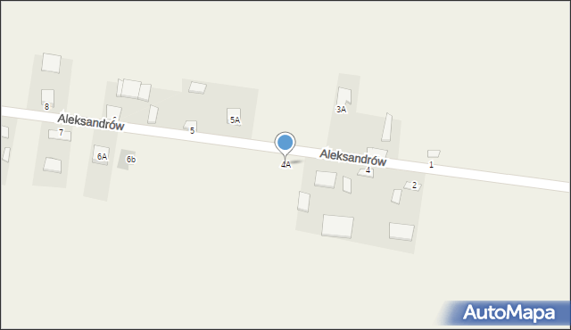 Aleksandrów, Aleksandrów, 4A, mapa Aleksandrów