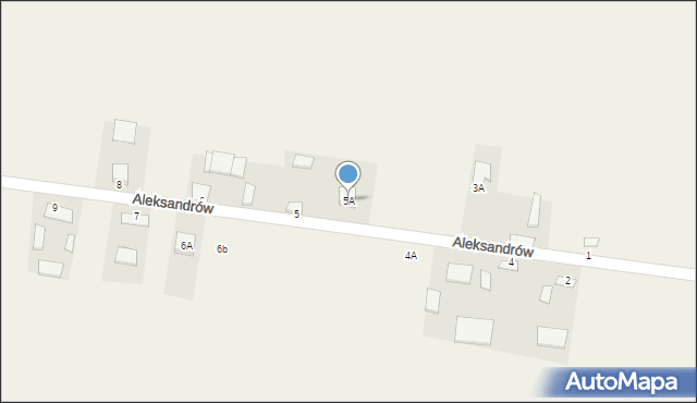 Aleksandrów, Aleksandrów, 5A, mapa Aleksandrów