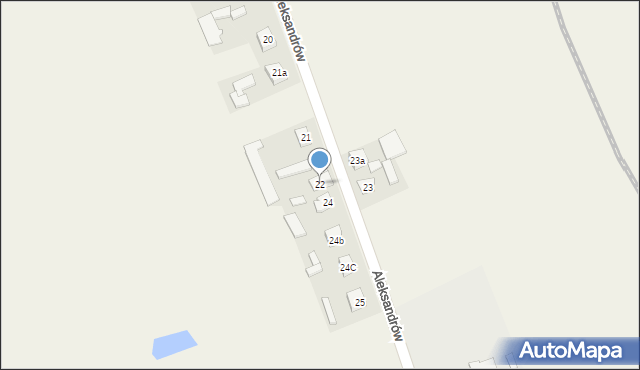 Aleksandrów, Aleksandrów, 22, mapa Aleksandrów