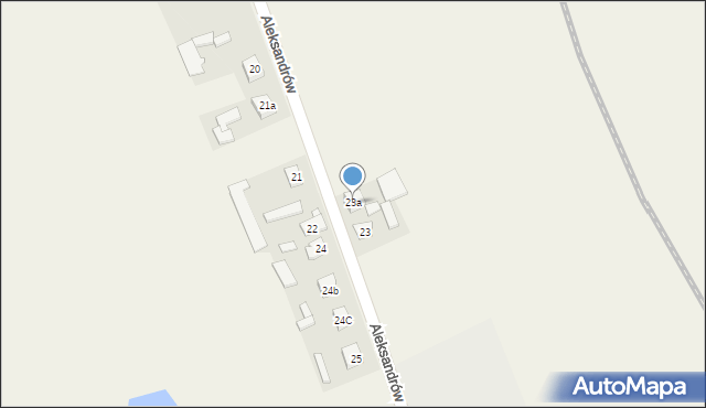 Aleksandrów, Aleksandrów, 23a, mapa Aleksandrów
