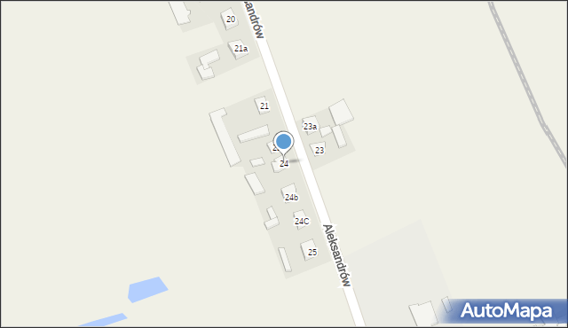 Aleksandrów, Aleksandrów, 24, mapa Aleksandrów