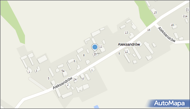 Aleksandrów, Aleksandrów, 10, mapa Aleksandrów