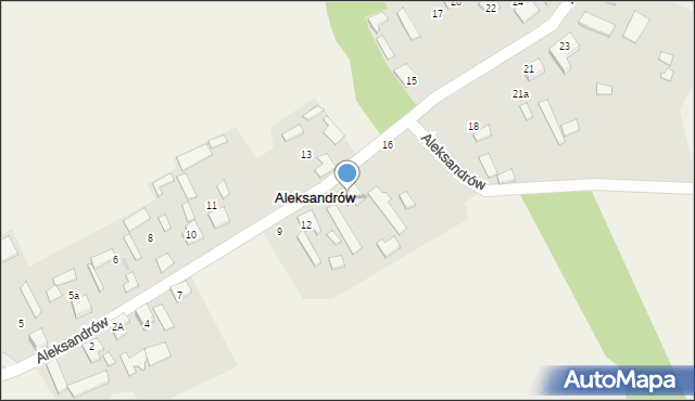 Aleksandrów, Aleksandrów, 14, mapa Aleksandrów