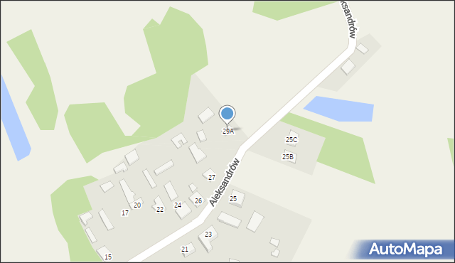 Aleksandrów, Aleksandrów, 29A, mapa Aleksandrów
