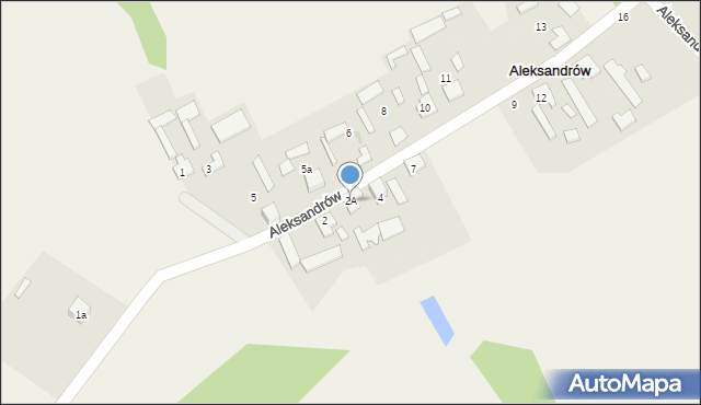 Aleksandrów, Aleksandrów, 2A, mapa Aleksandrów