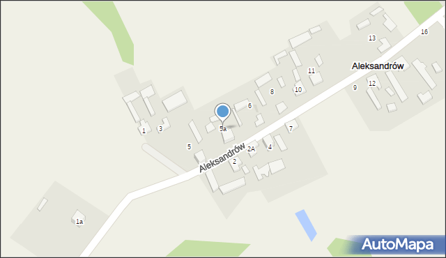 Aleksandrów, Aleksandrów, 5a, mapa Aleksandrów