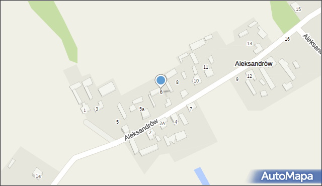Aleksandrów, Aleksandrów, 6, mapa Aleksandrów