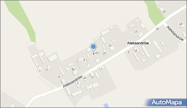 Aleksandrów, Aleksandrów, 8, mapa Aleksandrów