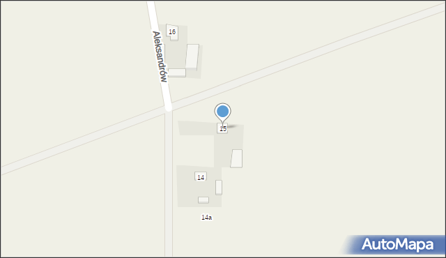 Aleksandrów, Aleksandrów, 15, mapa Aleksandrów
