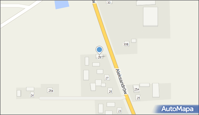 Aleksandrów, Aleksandrów, 29, mapa Aleksandrów