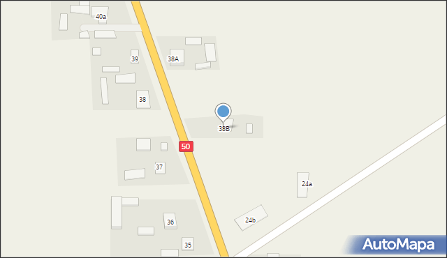 Aleksandrów, Aleksandrów, 38B, mapa Aleksandrów