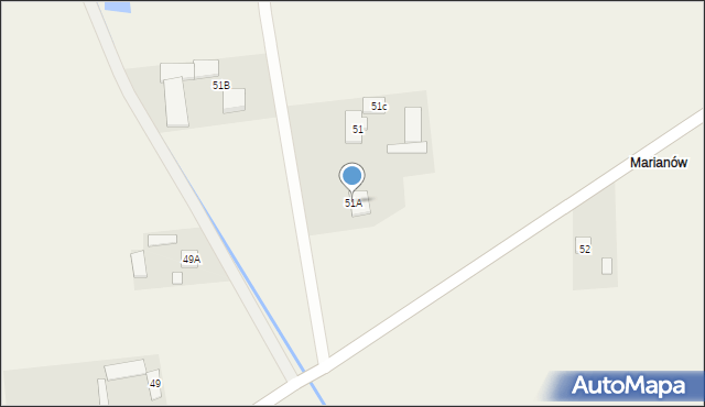 Aleksandrów, Aleksandrów, 51A, mapa Aleksandrów