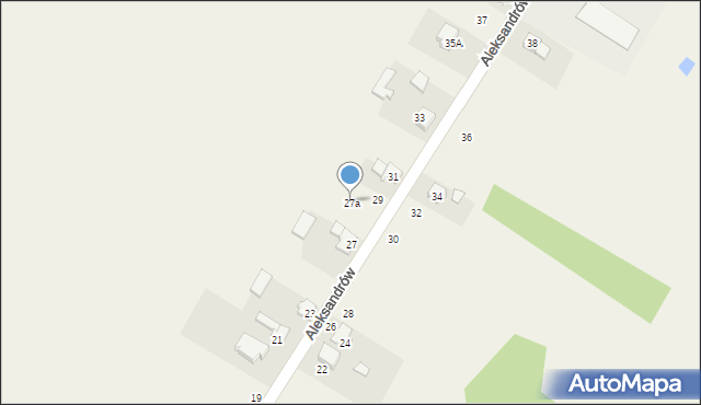 Aleksandrów, Aleksandrów, 27a, mapa Aleksandrów
