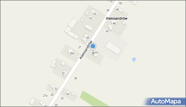 Aleksandrów, Aleksandrów, 38, mapa Aleksandrów