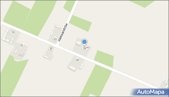 Aleksandrów, Aleksandrów, 24, mapa Aleksandrów