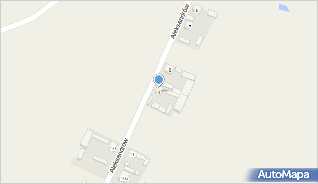 Aleksandrów, Aleksandrów, 9, mapa Aleksandrów