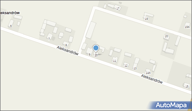Aleksandrów, Aleksandrów, 10, mapa Aleksandrów