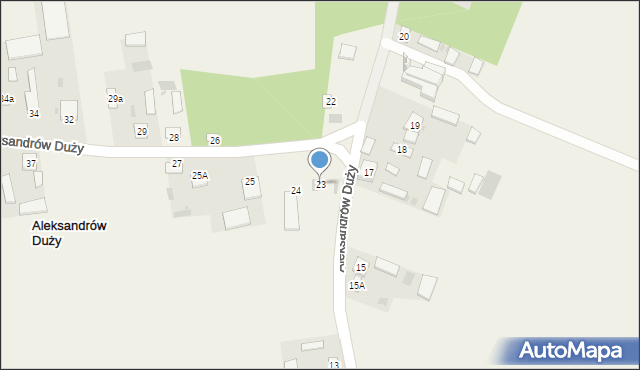 Aleksandrów Duży, Aleksandrów Duży, 23, mapa Aleksandrów Duży