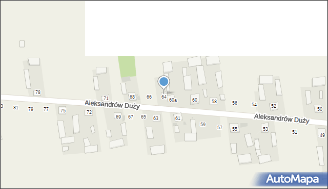 Aleksandrów Duży, Aleksandrów Duży, 60b, mapa Aleksandrów Duży