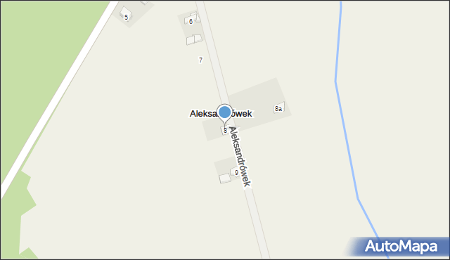 Aleksandrówek, Aleksandrówek, 8, mapa Aleksandrówek