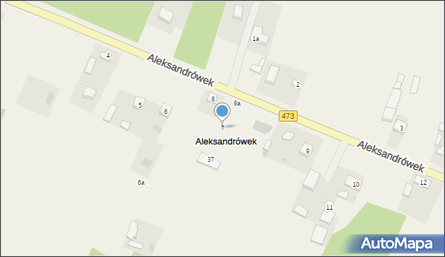 Aleksandrówek, Aleksandrówek, 7, mapa Aleksandrówek