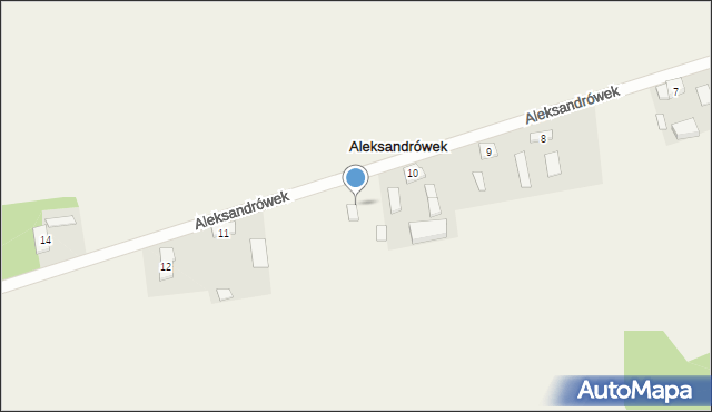 Aleksandrówek, Aleksandrówek, 10a, mapa Aleksandrówek