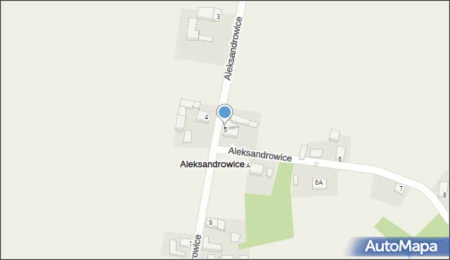 Aleksandrowice, Aleksandrowice, 5, mapa Aleksandrowice