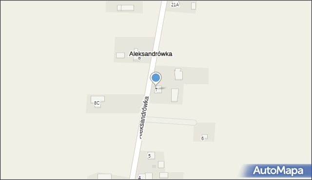 Aleksandrówka, Aleksandrówka, 7, mapa Aleksandrówka